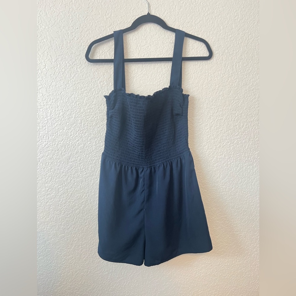 Navy blue romper